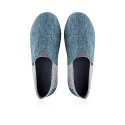 Classics Heritage Canvas Espadrille Shoes For Women - Vintage Blue With Light Gray