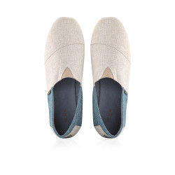 Classics Heritage Canvas Espadrille Shoes For Women - Vintage Cream With Blue