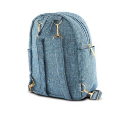 Classics Heritage Canvas Espadrille Pumps Bag For Kids - Vintage Blue