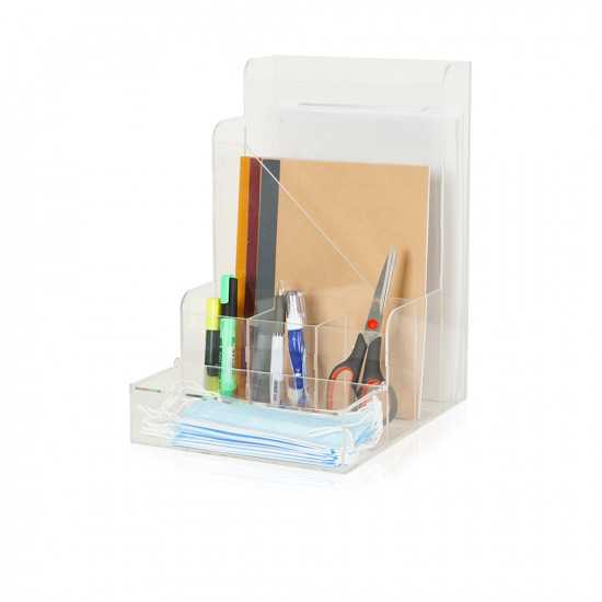 Acrylic Big Office Organizer - Clear Acrylic Big Office Organizer - Clear