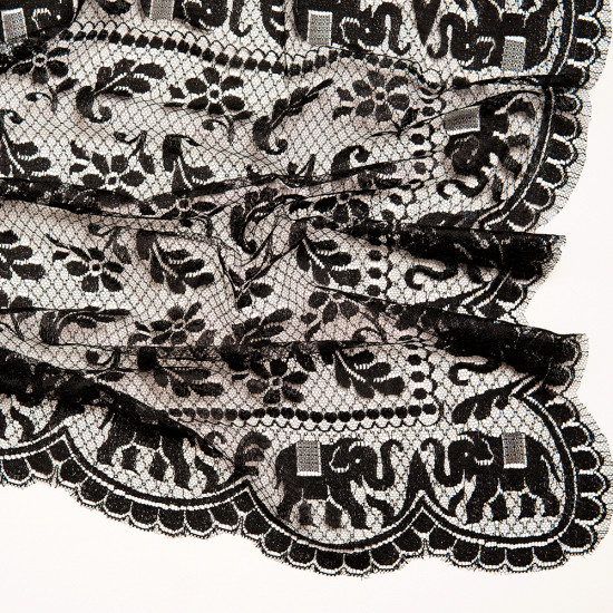 Women's Scarf - Black - 905 Women's Scarf - Black - 905