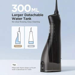 5020E Water Flossers for Teeth - Black - 300 ml