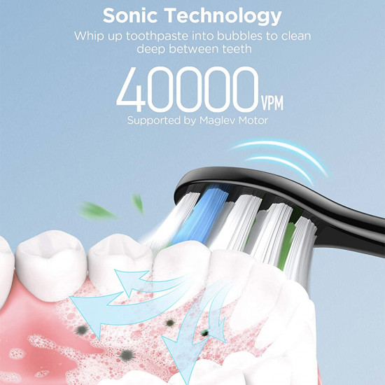 2056 Wireless Charging Ultrasonic Electric Toothbrush With UV Sanitizing Case 2056 Wireless Charging Ultrasonic Electric Toothbrush With UV Sanitizing Case