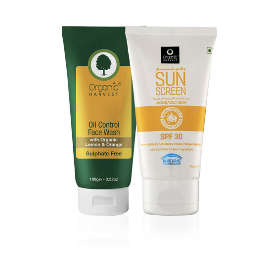 Oil Control Face Wash And Sunscreen Spf 30 For Oily And Acne Skin Care Sets Oil Control Face Wash And Sunscreen Spf 30 For Oily And Acne Skin Care Sets
