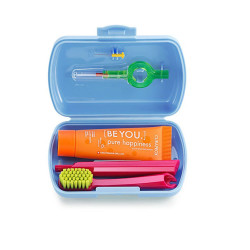 Travel Set - Be You Toothpaste 10 ml And Toothbrush - Blue