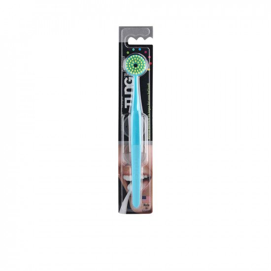 Tongue Brush Cleaner With Cap - Blue Tongue Brush Cleaner With Cap - Blue