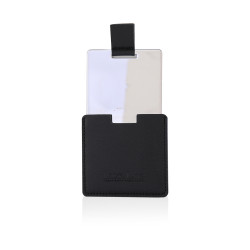 Stainless Steel Pocket Mirror - Black    