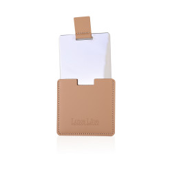 Stainless Steel Pocket Mirror - Orange
