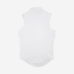 Training Top Vest With Zipper For Women - White - Size Large