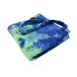 Portable Micro Fiber Holiday Beach Chair Cover Towel - Green With Multi