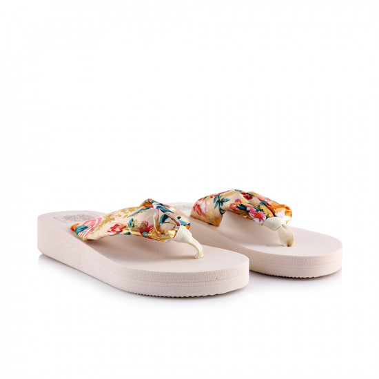 Beach Slipper with a thick platform - White - Size 37