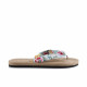 Summer Bamboo Straw Beach Slipper Floral Style - EUR Size 37