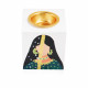 Hand Pained Square Mubkhar - Green    