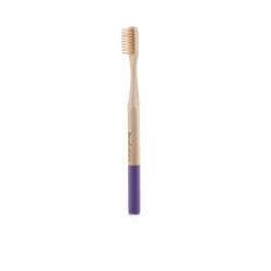 Natural Bamboo Toothbrush For Adults - Purple   