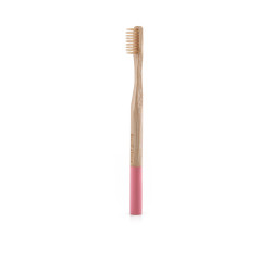 Natural Bamboo Toothbrush For Adults - Pink