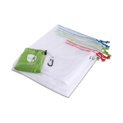 Shopping Bags Set For Vegetable - White    