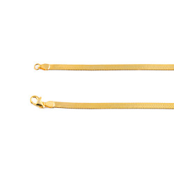 Snake Bone Choker Necklace - Gold  