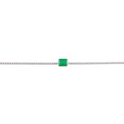 Zircon Bracelet - Green - Free Size
