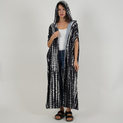 Bohemian Beach Cover Up - Black - Free size 