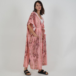 Bohemian Beach Cover Up - Pink - Free size 