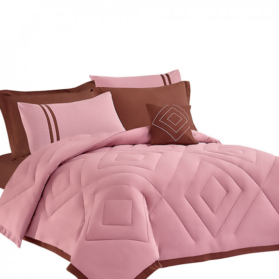 7 Pcs Milano Comforter Set - King  size - 260 * 240 - N 6