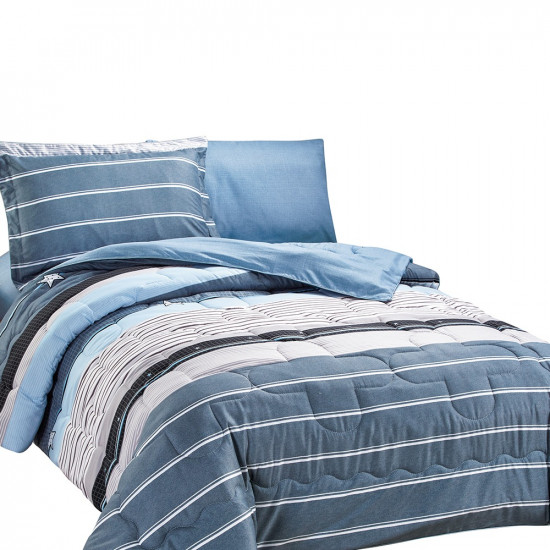 4 Pcs Oscar Comforter Set - Queen size 230 * 170 - N 21-309