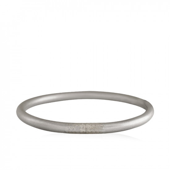Classic Bangle Matte Silver - Large - 6.5 cm