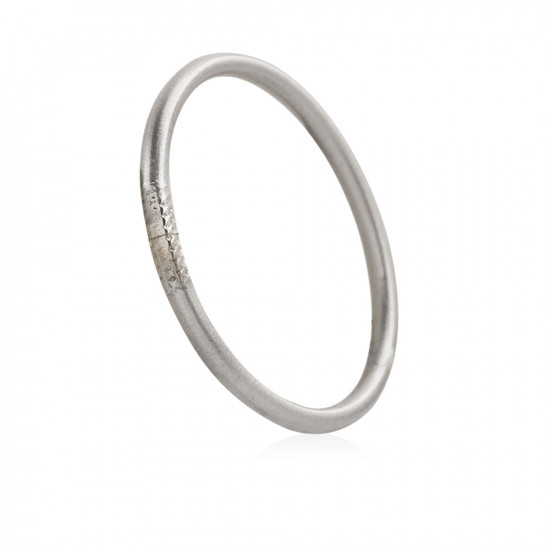 Classic Bangle Matte Silver - X Large - 7 cm