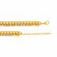 Teddy Bear Long Gold Chain With Stone - Green