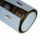 Travel Leather Storage Bag for 3 Watches with Strap - Baby Blue/Beige