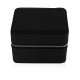 Travel Leather Storage Box for 2 Watches - Black