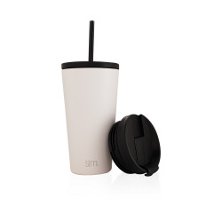 White Winter Stainless Steel Tumbler - White - 473 ml 