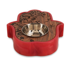 Hand Shape Mobkhar With Arabic Letters Pink