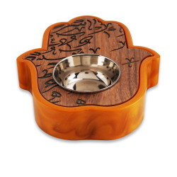 Hand Shape Mobkhar With Arabic Letters Gold