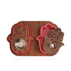 Hand Shape Mobkhar & Bukhour Box Set Of 2pc - Pink