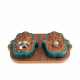 Hand Shape Mobkhar & Bukhour Box Set Of 2pc - Green