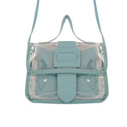 Transparent Jelly HandBag - Green