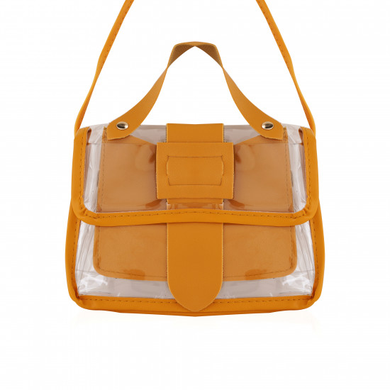 Transparent Jelly HandBag - Yellow