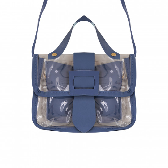 Transparent Jelly HandBag - Blue