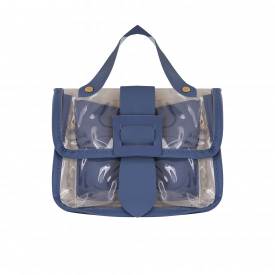 Transparent Jelly HandBag - Blue