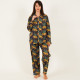 Long-Sleeved Cotton Pajamas - Dark Navy Long-Sleeved Cotton Pajamas - Dark Navy