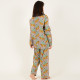Long-Sleeved Cotton Pajamas - Grey Long-Sleeved Cotton Pajamas - Grey