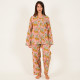 Long-Sleeved Cotton Pajamas - Pink Long-Sleeved Cotton Pajamas - Pink