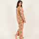 Long-Sleeved Cotton Pajamas - Pink Long-Sleeved Cotton Pajamas - Pink