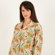 Long-Sleeved Cotton Pajamas - White Long-Sleeved Cotton Pajamas - White
