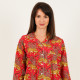 Long-Sleeved Cotton Pajamas - Red Long-Sleeved Cotton Pajamas - Red