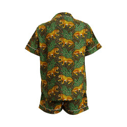 Short-Sleeved Cotton Pajamas With Oily Shorts