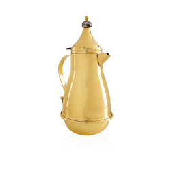 Tea & Arabic Coffee Thermous Set - Gold / Blue Ceramic Design