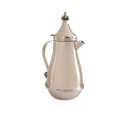 Tea & Arabic Coffee Thermous Set - Silver / Blue Ceramic 