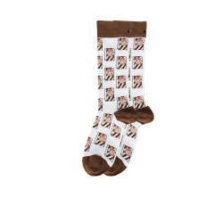 Milk Chocolate Designed Socks - Size 37 - 45